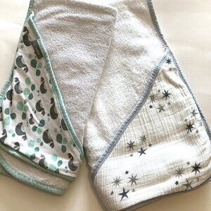2 Baby Bath Towels Infant Boy Girl Unisex Beach Swimming Bath time